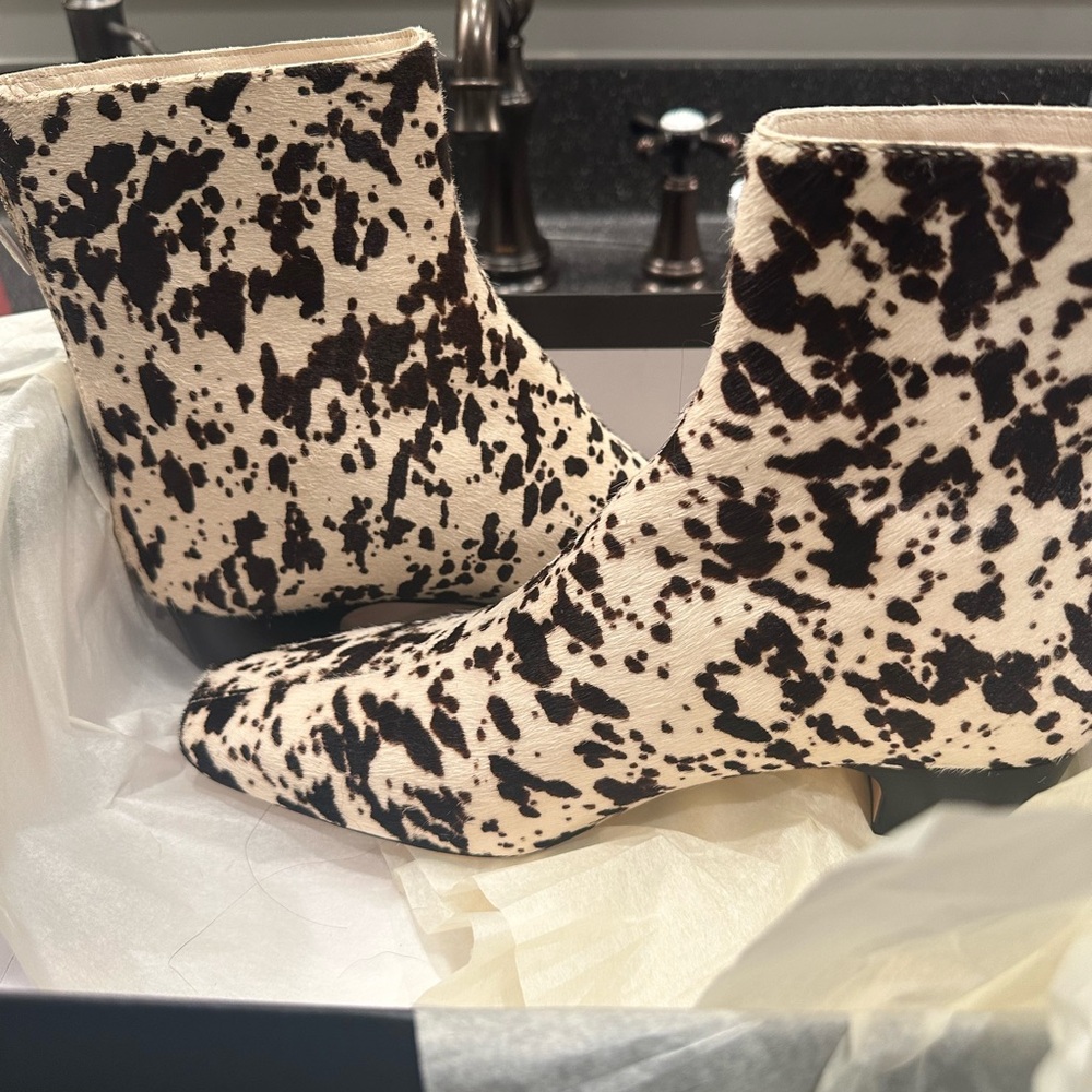 J Crew Calf Hair Ankle Boots